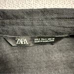 ZARA  women’s Black Button-Up Shirt with lace cami size small resort casual EUC Photo 2