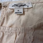 Ultra Pink  Tan Cropped Blouse Shirt size XL Photo 6