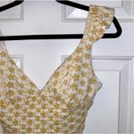 LNA Revolve Yellow Eyelet Floral Maggie Cropped Top Photo 2