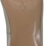 Mango  MNG Leather Ballet Flats with Bow Detail Beige Size 38/US 7.5 Photo 9