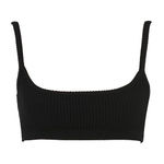 House Of CB House‎ of CB Mischa Black Ribbed Knit Bralette Size Large Photo 0
