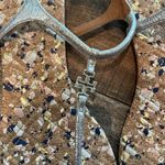 Tory Burch  Silver Quilted Marion T-strap sandals Photo 3