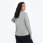 Summersalt The Luxe Cashmere Blend Funnel Neck Sweater wolf gray size XL Photo 1