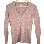 Aritzia  Wilfred Italian Yarn V-Neck Sweater in Pink Multi Size S Photo 0