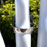 Vintage 925 Sterling Silver Modernist Square Shaped Ring Photo 5