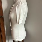 EXPRESS Women's  Tie Front Ribbed T-Shirt Photo 3