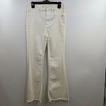 American Eagle super stretch Highest rise flare jeans white wash womens 8 Short Photo 1