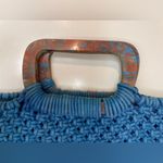 Cleobella  Women’s Thalia Tote Blue Fabric‎ Accent Boho Handbags Photo 3