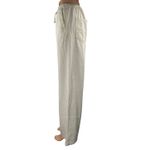 ZARA  Women's White Cream High Waisted Wide Leg Drawstring Trousers Pants Size M Photo 1