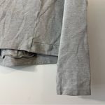 Les Lunes Gray Mock Neck Sweater Top Lightweight Organic Cotton Boxy Short Crop Size M Photo 1