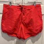 Catalina Women Swim Shorts Pink Elastic Waist Drawstring Pocket Size L Vacation Photo 0