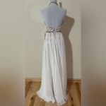 Jovani  49553A white cream lace halter prom dress NEW 2 Photo 5