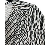 Ann Taylor Wavy Print Faux Wrap Career Work Office Wear Dress Black White Size 2 Photo 6