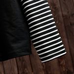 Striped Kitty Cat Zip Up Hoodie Black Size L Photo 3