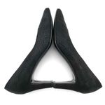 Vintage Bruno Magli Black Embossed Leather Pumps Italian Heels Women’s Size 8 AA Photo 10