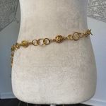 Early 2000's Chunky Gold Metal Chainlink Leo Lion Waist Toggle Belt 32.5" Photo 5