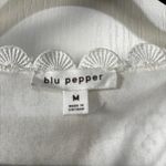 Blu Pepper Women's Button Down Ivory Lace Midi Dress SIZE M Photo 2