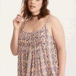 Torrid  Tile Print Gauze Lace-Up Sides Dress Sz 1 (1X) Photo 1