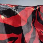 l*space Vintage Age Scarf Red Black Animal Print 20" Square Polyester Women Ladies Photo 2