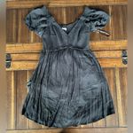 Hollister  Black Smocked Dress with shorts/romper underneath size medium Photo 1