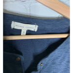 Gilded Intent Buckle Dip Dye Henley Tunic Slub Knit Top Tee Size M Ombre Photo 4