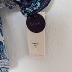 Hale Bob Womens Silk Top Size XS Blue Paisley Patchwork Boho Luxe Indie Photo 4