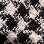 HYFVE Black White Houndstooth Tweed Jacket Pearl Buttons Preppy M Quiet Luxury Photo 12
