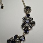Charter Club Purple & Blue Rhinestone Gold Tone Necklace Adjustable Length $34 Photo 2