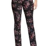 Bandolino NEW Amy Black Pink Purple Multi Floral High Rise Slim Fit Jean Size 10 Photo 0