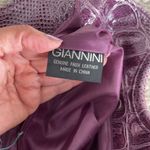 GIANNINI‎ Lavender colored clutch bag w metal handles. Purple Photo 2