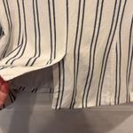 Old Navy Striped Blazer Women's Large L Ivory Blue Casual Career Jacket Photo 6