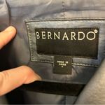 Bernardo Genuine leather blue silver ladies jacket, moto, trendy, mod, small Photo 6