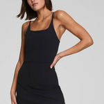 Spanx  Get Moving Black Rib Tank Dress Size Small Photo 0