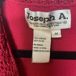 Joseph A Y2K  Red Crochet Trim Cardigan Sz Medium Front tie Photo 6