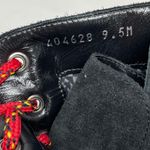 Aquatalia Isotta Black Suede Waterproof Block Heel Lug Ankle Booties Boots 9.5 Photo 10