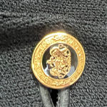 St. John Collection ST. JOHN BASICS Black Santana Knit Long Sleeve Gold Buttons Blazer Size‎ 2 Photo 3