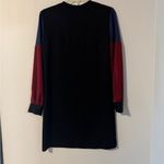 Sandro Paris Color Block Long Sleeve Dress size Small Red Photo 5