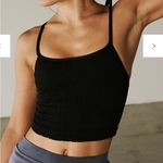 Free People  Movement Femme Ruched Black Sports Bra Tank Photo 0