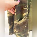 Lucky Brand Jacket Womens XS Green Camo Hooded Long Sleeve Open Tie Cardigan Photo 2