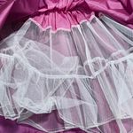 Vintage 80s Halter Fit & Flare Cocktail Dress Sequin Bodice Rosette Hot Pink 6 Photo 13