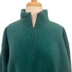 Victoria's Secret  Country Fleece Green 1/4 Zip Oversized Soft Pullover Medium Photo 1