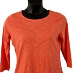 NWOT Belle by Kim Gravel Women’s Coral Orange 3/4 Sleeve Top – Size Small Photo 6