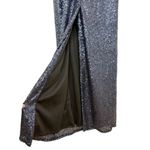 Sorella Vita Navy Blue Sequin Maxi Dress V-Neck Sleeveless Bridesmaid Guest 8 Photo 4