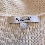 Madewell  side tie sleeveless sweater rich cream large‎ G3619 Photo 6