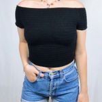 Brandy Melville  Black Crop Top Photo 0