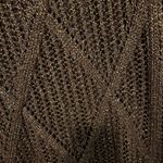 Jeans by Buffalo  brown gold Open knit sweater size medium Photo 1