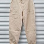 joe's jeans Utility Joggers Pants Women's Size 27 Beige Khaki High Rise Cropped Photo 1
