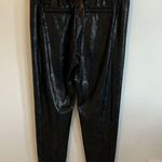 David Lerner Randall Cuffed Black Velvet Sweatpants Photo 3