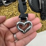 Brighton Leather Trim Raffia Double Strap Shoulder Bag Photo 2