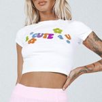 Princess Polly  2 Cute 4 You Cropped Tee Photo 1
